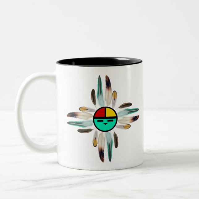 Taza Bicolor Sun God Zia (Izquierda)
