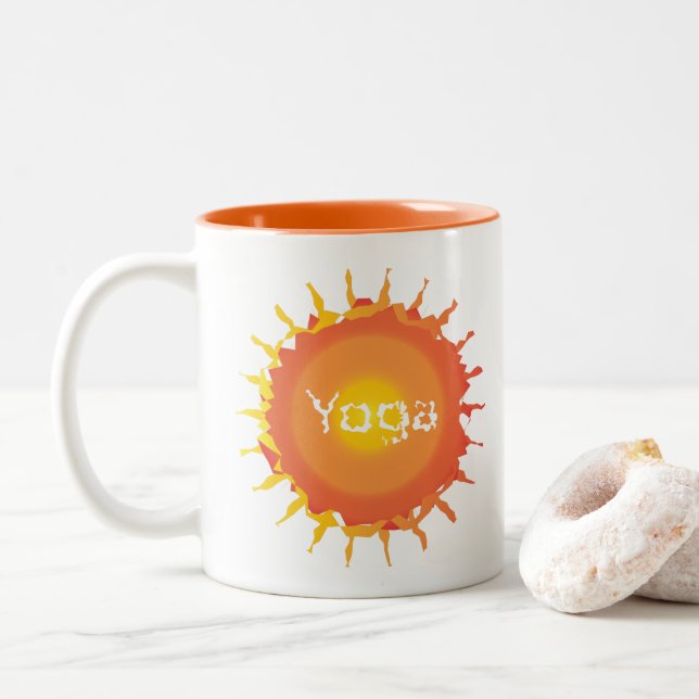 Taza Bicolor Sun Hot Yoga (Con donut)