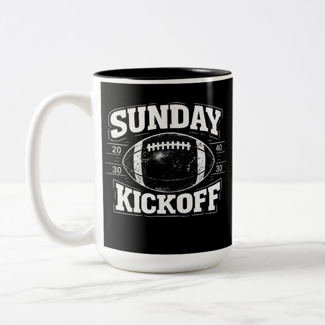 Taza Bicolor Sunday Kickoff Football (Izquierda)