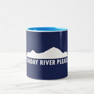Taza Bicolor Sunday River Maine Por favor