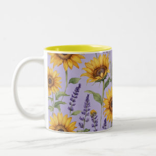 TAZA BICOLOR SUNFLOWER