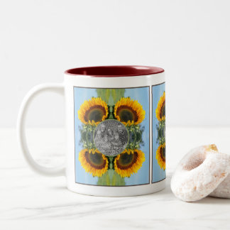 Taza Bicolor Sunflower In Sunshine Crea Tu Propia Foto