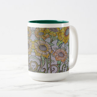 Taza Bicolor Sunflower Mug