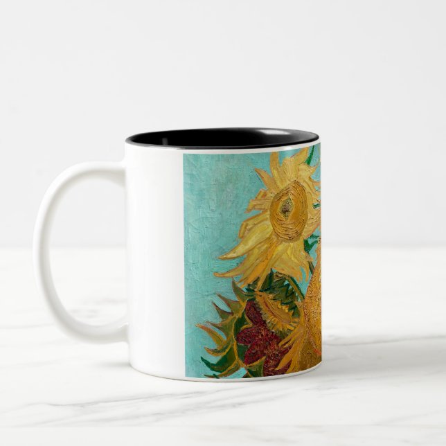 Taza Bicolor Sunflowers de Vincent van Gogh (Izquierda)