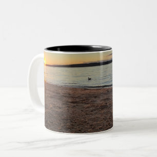 Taza Bicolor Sunrise beach Coffee Mugs