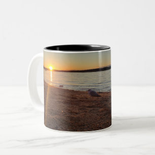 Taza Bicolor Sunrise beach Coffee Mugs