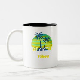 Taza Bicolor Sunset Beach Vibes
