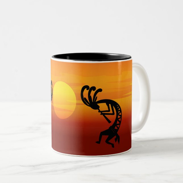 Taza Bicolor Sunset Kokopelli (Anverso derecho)