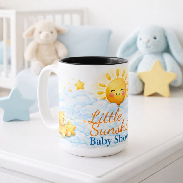 Taza Bicolor Sunshine And Sophistication Baby Shower (Subido por el creador)