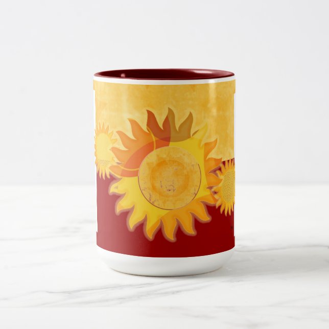 Taza Bicolor Sunshine Two Tone Yellow Red (Centro)