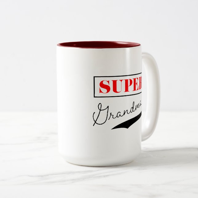 Taza Bicolor Super Abuela (Anverso derecho)