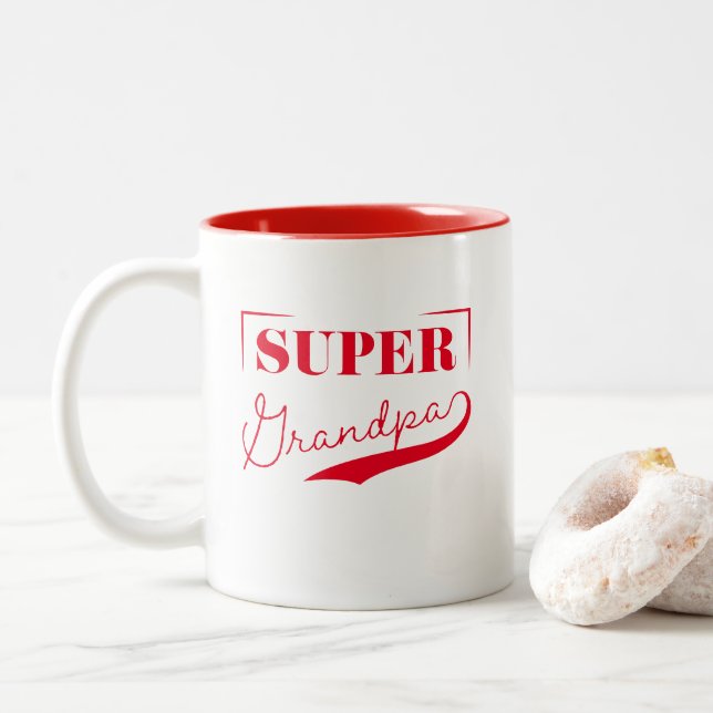 Taza Bicolor Super Abuelo (Con donut)