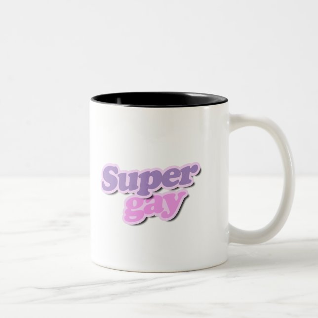 Taza Bicolor Súper Gay (Derecha)