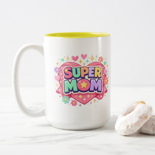 Taza Bicolor ** Super Mamá