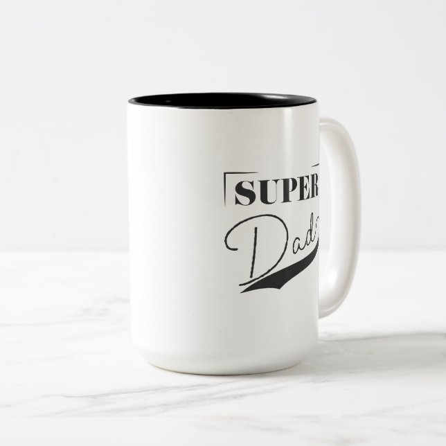 Taza Bicolor Super Papá (Anverso derecho)