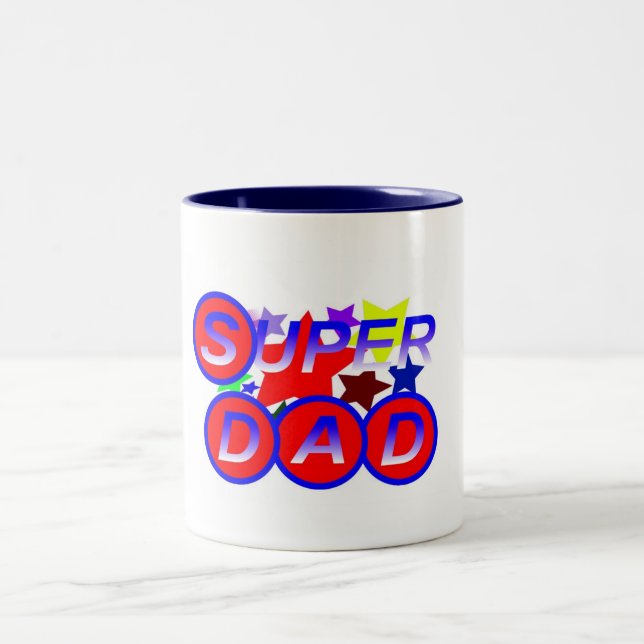 Taza Bicolor Super Papá (Centro)