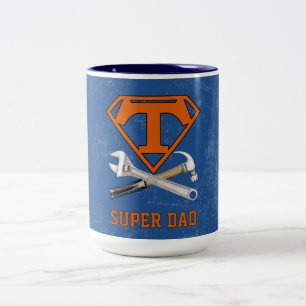 Taza Bicolor Súper Papá Héroe