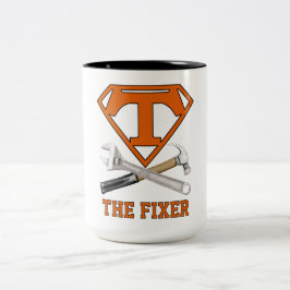 Taza Bicolor Súper Papá Héroe