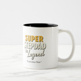 Taza Bicolor Super Step Dad the Legend Mug – Custom Gift