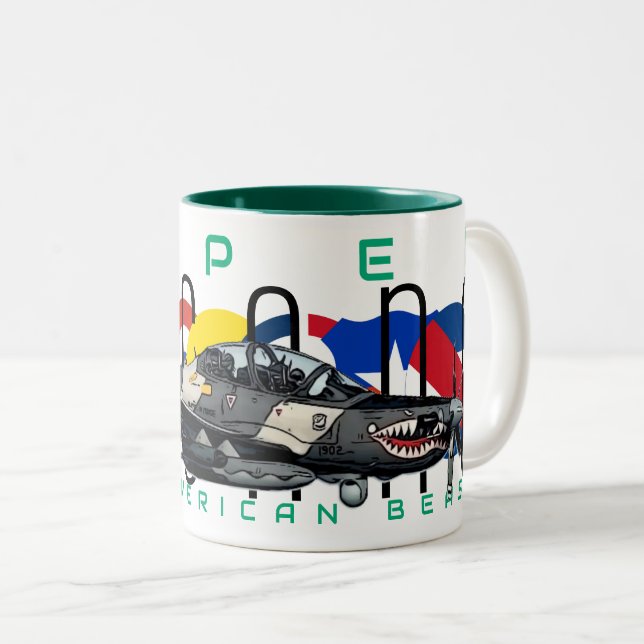 TAZA BICOLOR SUPER TUCANO (Anverso derecho)
