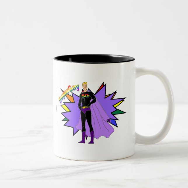 Taza Bicolor ¡SuperGay! (Derecha)