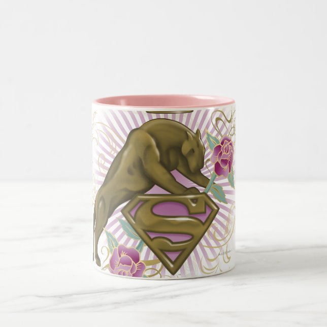 Taza Bicolor Supergirl Golden Cat 4 (Centro)