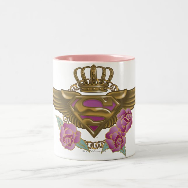 Taza Bicolor Supergirl Golden Wings (Centro)