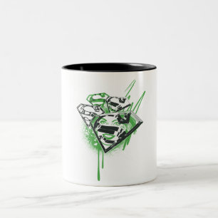 Taza Bicolor Supergirl Green Spills