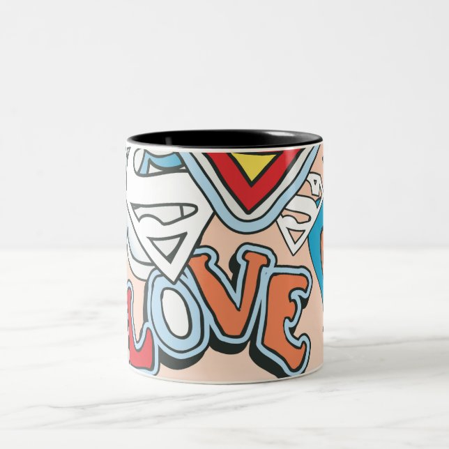 Taza Bicolor Supergirl Love (Centro)