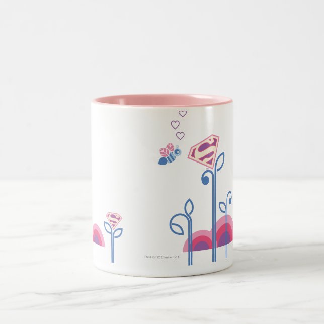Taza Bicolor Supergirl Love Bee (Centro)
