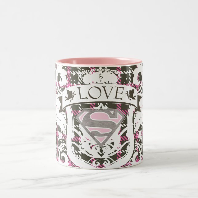Taza Bicolor Supergirl Love Escudo (Centro)