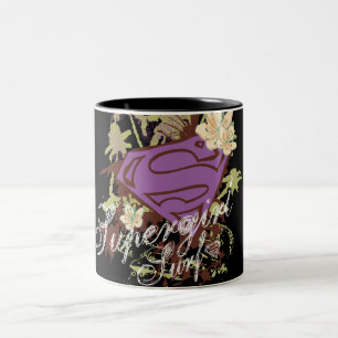 Taza Bicolor Supergirl Palm Trees