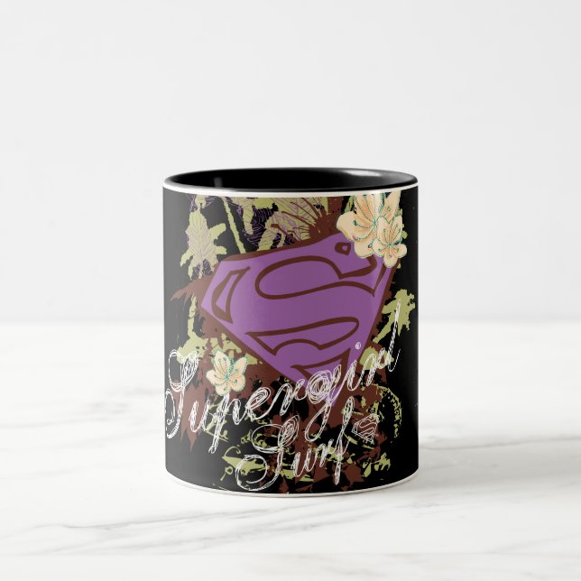 Taza Bicolor Supergirl Palm Trees (Centro)