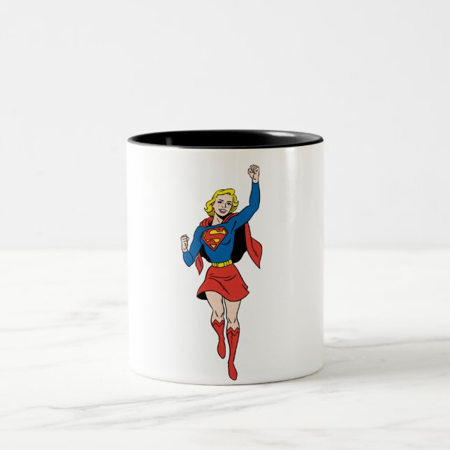 Taza Bicolor Supergirl Pose 4 (Centro)