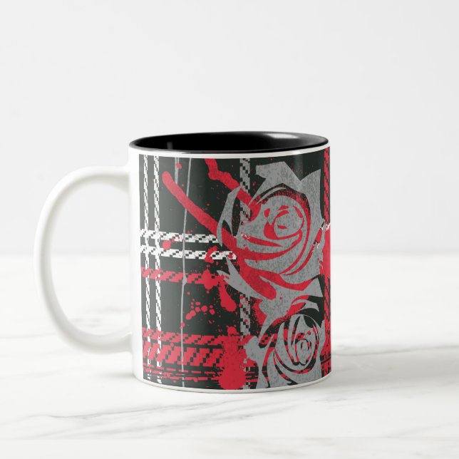 Taza Bicolor Supergirl Rosas (Izquierda)