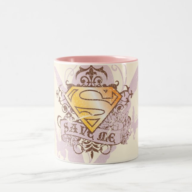 Taza Bicolor Supergirl Save Me (Centro)