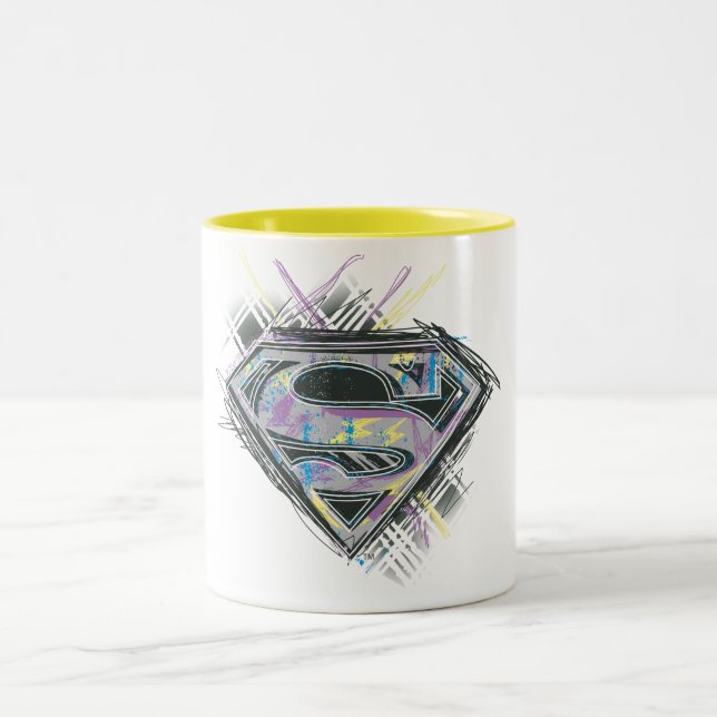 Taza Bicolor Supergirl Scribbles Logo (Centro)
