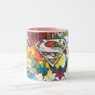 Taza Bicolor Supergirl The Lux Pattern