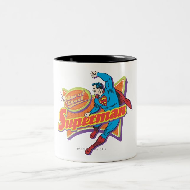 Taza Bicolor Superman - Hombre de acero (Centro)
