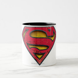 Taza Bicolor Superman S-Shield | Logotipo con problemas