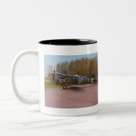Taza Bicolor Supermarine Spitfire HF Mk. IXe MJ730