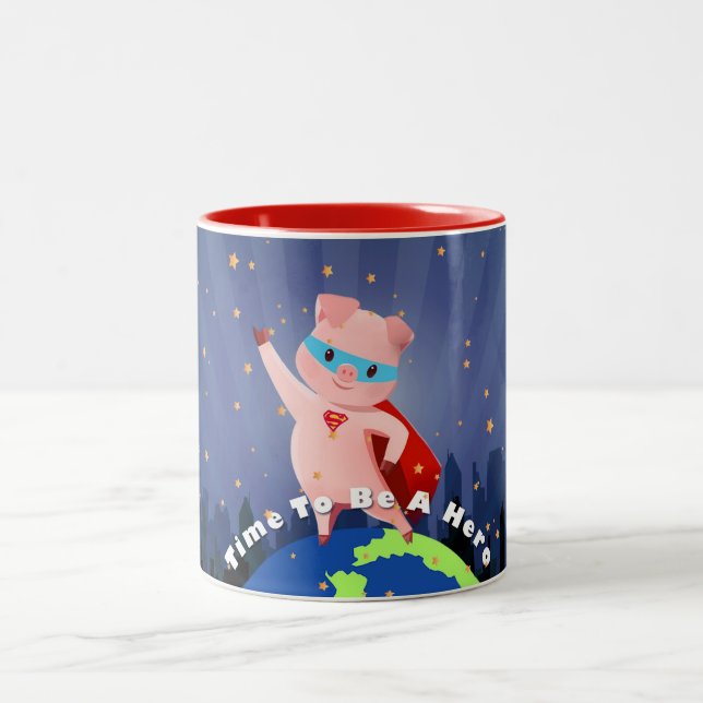 Taza Bicolor SuperPig (Centro)