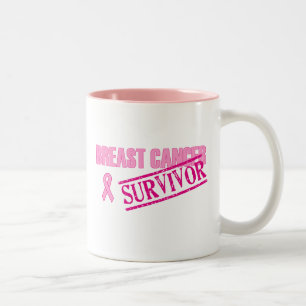 Taza Bicolor Superviviente del cáncer de pecho