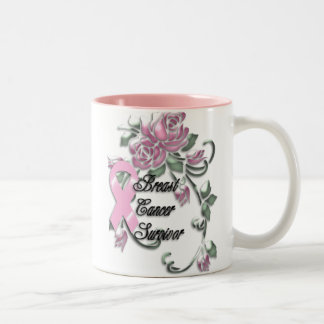 Taza Bicolor Superviviente del cáncer de pecho del KRW
