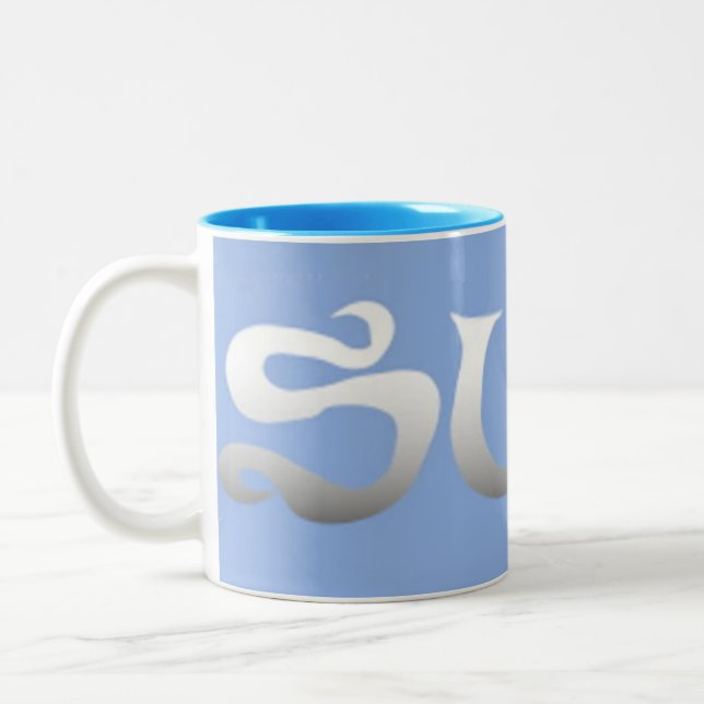Taza Bicolor Surf blue dos tonos mug (Izquierda)