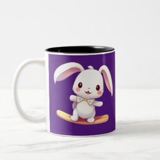 Taza Bicolor surf de conejo