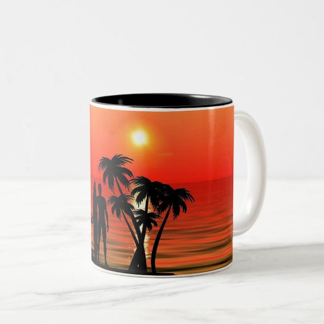 Taza Bicolor Surfer Coffee Mug (Anverso derecho)