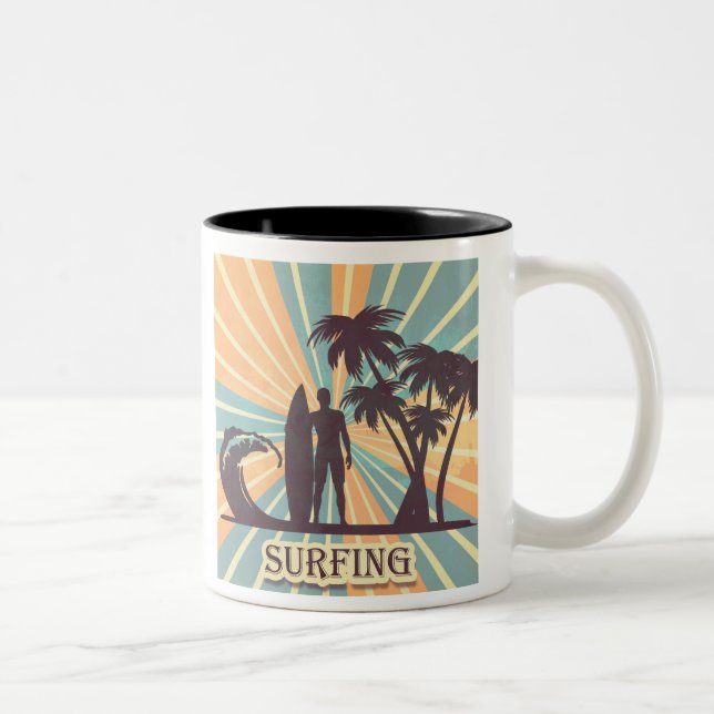 Taza Bicolor Surfer Dude Coffee Mug (Derecha)