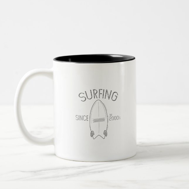 Taza Bicolor Surfing desde los años 2000 (Izquierda)