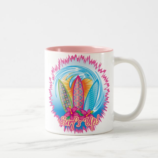 Taza Bicolor Surf's Up - Surfer Chica (Derecha)